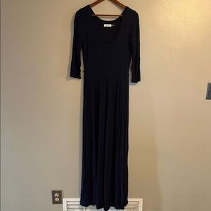 Calvin Klein Dark Navy Scoop Neck Maxi Dress